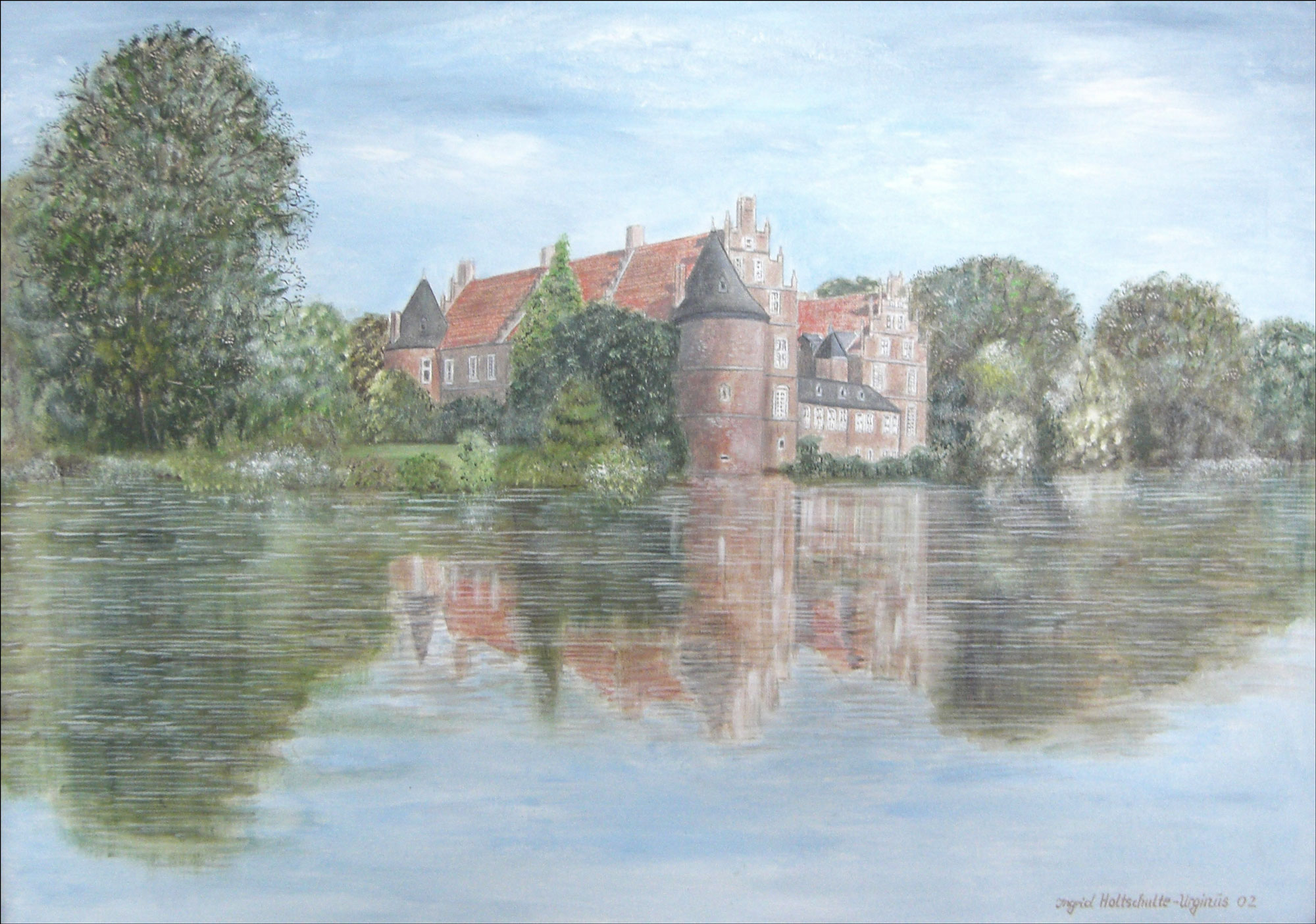 Galerie-Holtschulte-Ingrid-Holtschulte-Urginus-Oelgemaelde-Heimatmotive-Schloss-Herten